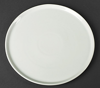 Белая фарфоровая тарелка Helios для пиццы 260 мм (HR1193)