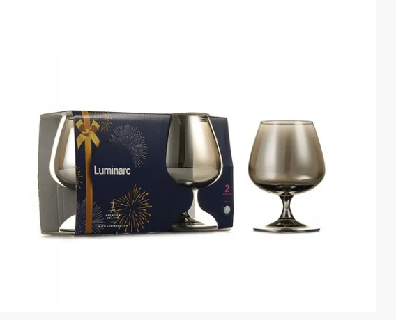 Сяючі келихи Luminarc Сяючий графіт для вина 410 мл 2 шт (P1567)