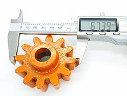 Шестерня 12 зубів D-68,5 мм d-17мм для бетономішалки