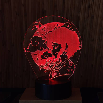 Акриловий світильник-нічник Genshin червоний tty-n000285, фото 2