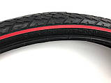 Покришка велосипедна Deli 26*1,75" SA-225 Red strip Індонезія, фото 3