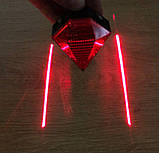 Задній стоп велосипедний Lazer Diamonds (ZH-005-BS-02-RED) на батарейках, фото 10