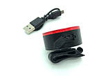 Велосипедний задній стоп AQY-0113-5SMD, RED, габарит ЗУ microUSB 6 реж, фото 5