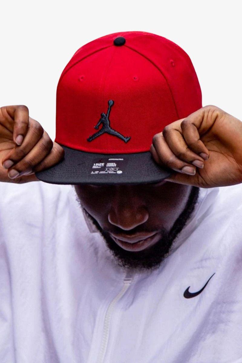 Кепка-бейсболка з прямим козирком JORDAN PRO Jumpman Spanback 6-панельний снепбек (AR2118-688)