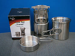 Набір для приготування їжі MFH "Travel", нержавіюча сталь