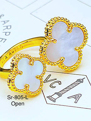 Кільце Stainlees Steel (преміум) (14-K) Sr-805(8) open, фото 1