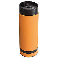 Термокружка оранжевая металлическая, 380 мл