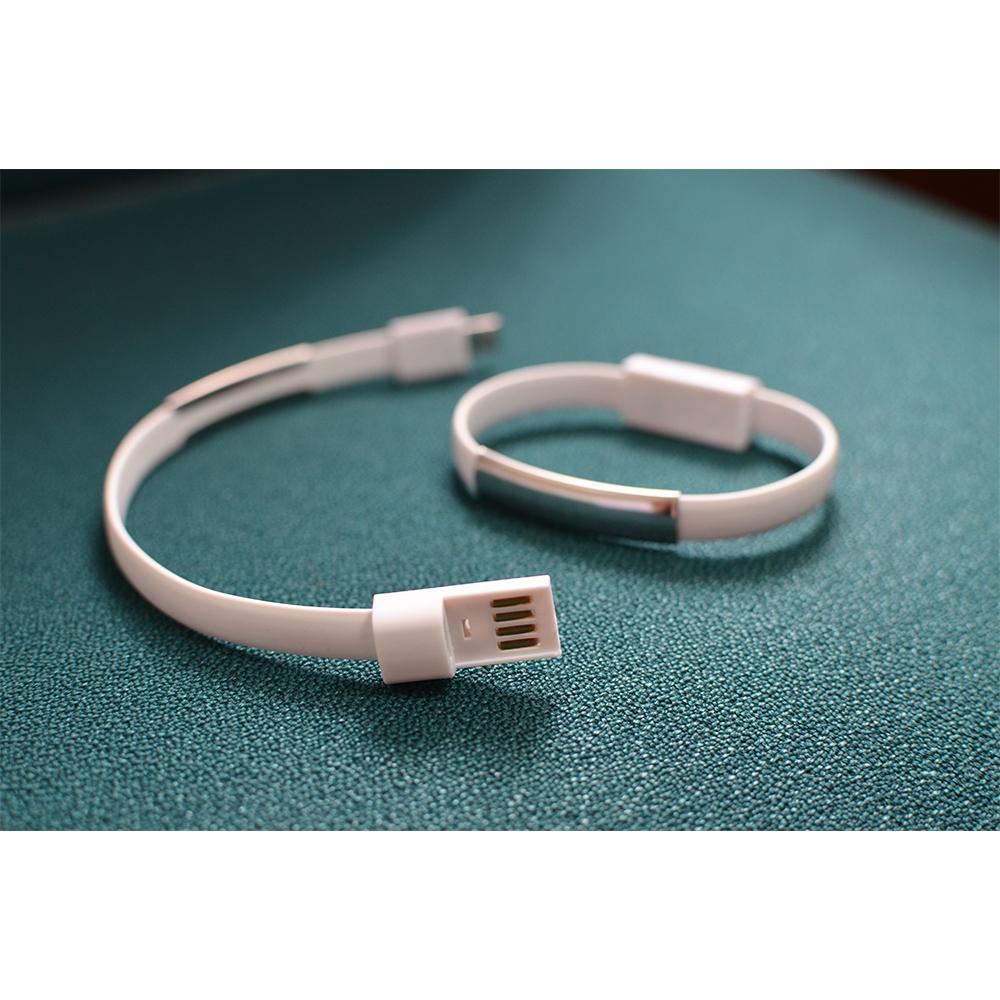 Силіконовий браслет - кабель micro USB для брендування