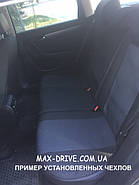 Чохли на сидіння  DAEWOO  LANOS sedan  1997- задня спинка 1/3  2/3; cидіння суцільне ; 4 підголівника., фото 2