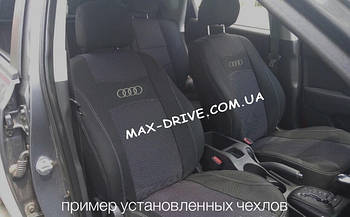 Чохли на сидіння  AUDI A4 (B5) 1994-2000 з/сп 2/3 1/3; сид суцільне ; бочки; передній та задній  підлокотн ; 4