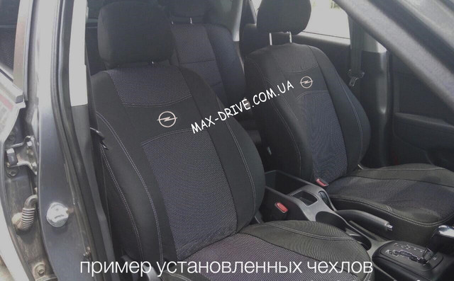 Чохли на сидіння  OPEL ASTRA J sedan / hb 2012- з/сп 2/3 1/3; cидіння суцільне ; передн підлокотн ; з/тыл; 5