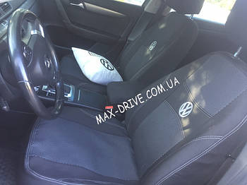 Чохли на сидіння  VOLKSWAGEN PASSAT B 7 sedan 2010- з/сп 2/3 1/3; сид суцільне ; бочки; пер та зад подлок;