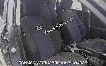 Чохли на сидіння  HYUNDAI ACCENT RB 2010- з/сп 1/3 2/3; сид суцільне ; передній підлокотн ; 4 підгол; airbag.