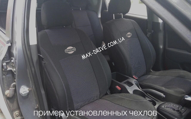 Чохли на сидіння  NISSAN NOTE 2005-2012 з/сп 1/3 2/3; сид суцільне ; з/тыл; пер та зад підлокітник; 5