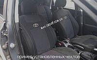 Чехлы на сиденья TOYOTA AURIS E150 2006-2012 задняя спинка и сидение 2/3 1/3; 5 подголовников; airbag.