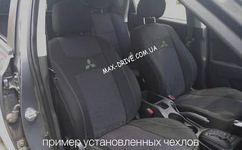 Чохли на сидіння  MITSUBISHI OUTLANDER 3  2012- з/сп та cидіння 1/3 2/3; з/тыл; передн та задній  подлокот; 5