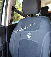 Чехлы на сиденья RENAULT FLUENCE 2009- з/сп и сид 2/3 1/3; з/тыл; 5 подг; пер и зад подл; airbag.
