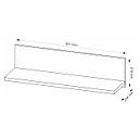 Полиця навісна з ламінованої ДСП в дитячу кімнату Айго 831 Сокме, фото 2