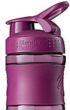 Шейкер спортивний (пляшка) BlenderBottle SportMixer 28oz/820ml Plum (Original), фото 5