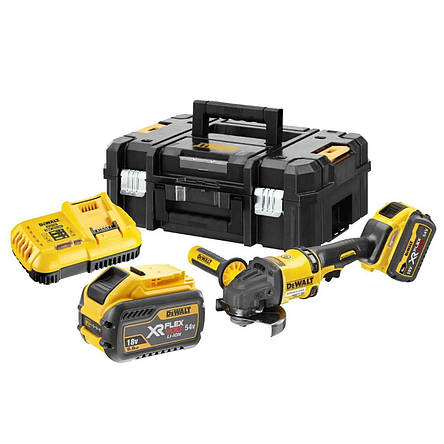 Шліфмашина кутова — болгарка акумуляторна безщіткова DeWALT DCG418X2, фото 1