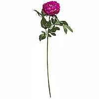 Искусственный цветок Пион, 83 см, фиолетовый, пластик (130320)
