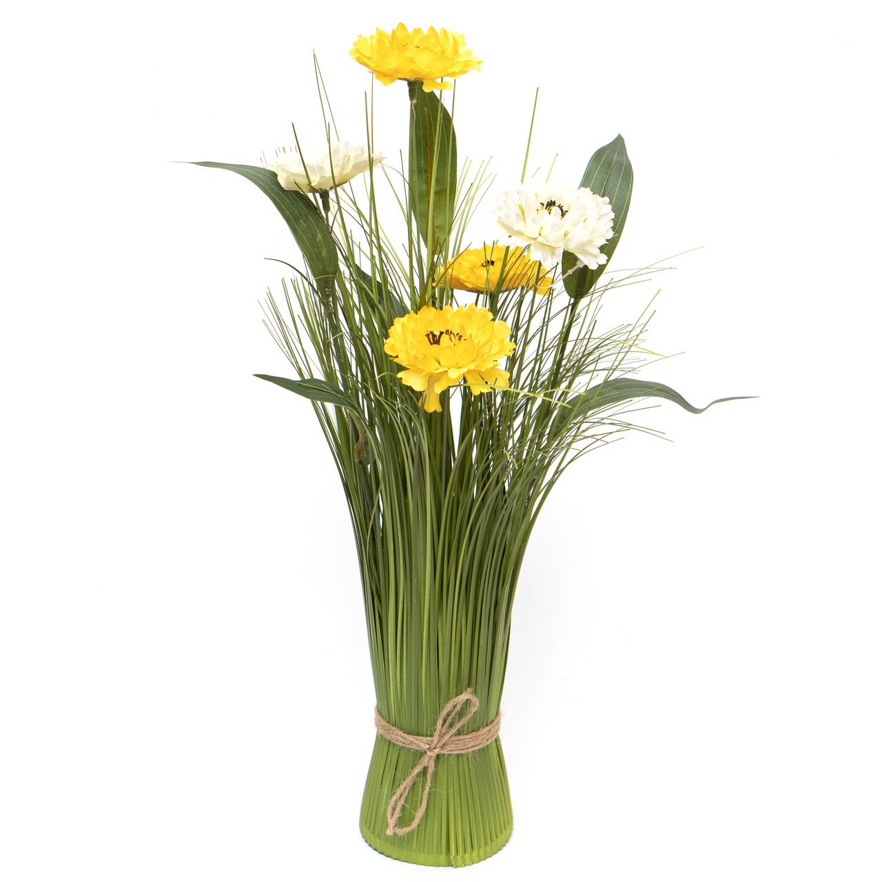 Штучні квіти Камелія, сніп, 45 см, різнокольоровий, пластик, тканина (130382)