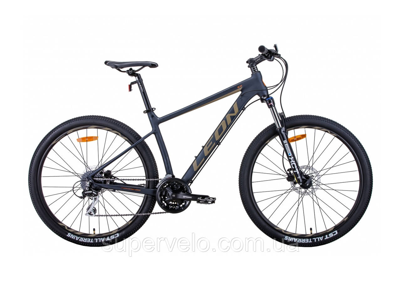 Велосипед 27.5" Leon XC-80 2021 чорний з хакі