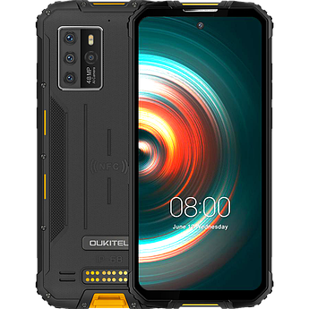 OUKITEL WP10 5G 8/128GB, 8000 маг, IP69K, 48 Мп, Дисплей 6.67", NFC, Смартфон Oukitel WP10 Black / Orange