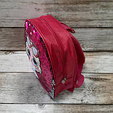 Рюкзачок з двосторонніми паєтками "Лол", маленький рожевий дитячий рюкзак для дівчинки в садочок, фото 2