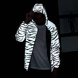 Світловідбивна жіноча/ чоловіча ветровка, Весняна модна водовідштовхувальна куртка - розмір S, фото 2