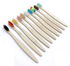 Натуральна дерев'яна зубна щітка бамбукова, натуральна дерев'яна зубна щітка бамбукова