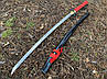 Самурайська катана з червоною обмоткою + кейс і набір по догляду, фото 5