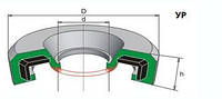 Манжета УР-75 ТУ 38.105.376-92. Уплотнения резиновые (воротники) со съемным металлическим каркасом.