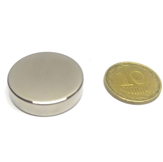 Неодимовый магнит диск D20*H5 сила сцепления 5,2 кг - фото 1 - id-p90157272
