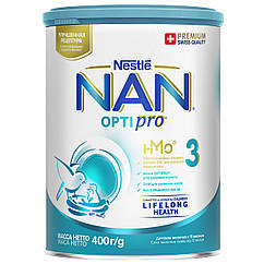 NAN 3 OPTIPRO (НАН) Суха молочна суміш ОГМ, 400г