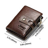 Чоловічий гаманець з натуральної шкіри. Шкіряний гаманець чоловічий портмоне зі шкіри Чорний, фото 8