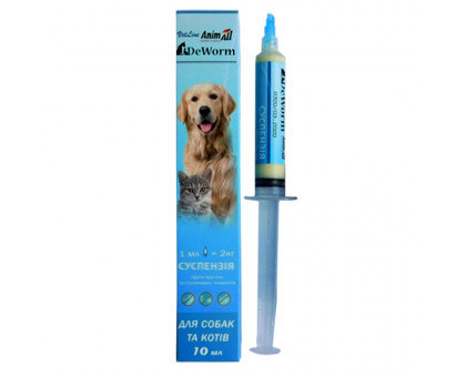 Photos - Dog Medicines & Vitamins AnimAll Антигельминтный препарат для собак и кошек от глистов и паразитов 