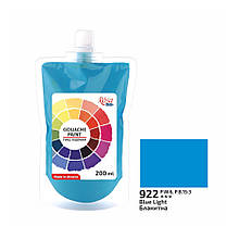 Фарба гуашєва, Блакитна, 200 мл, ROSA Studio
