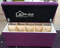 Пуф органайзер для взуття в передпокій. Будь-які розміри і тип оббивки. Смарт меблі