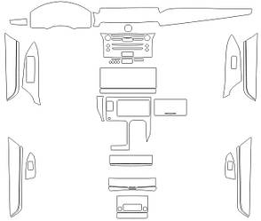 Комплект викройок для салону LEXUS LX 2017