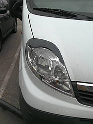Вії на фари Renault trafic/Opel Vivaro/ Nissan Primastar віваро трафік примога