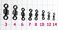 Вертлюг Gladiator Impressed Rolling Swivell №10 (8шт/уп) рефл. 1010-10, фото 3