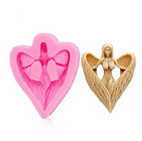 Кондитерський молд "Дівчина ангел" - розмір молдовського 4,5*5,5 см, силікон