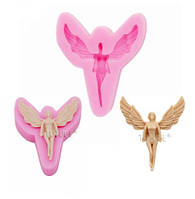 Силіконовий молд "Дівчина ангел" - розмір молдовського 6,5*5,5 см, силікон