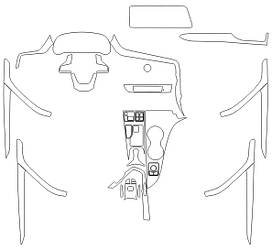 Комплект викройок для салону LEXUS RX 2016