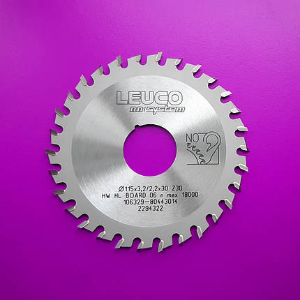 115x3,2x2,2x30 z=30 Торцеві дискові пили Leuco nn-System для обробки кромок (SCM), фото 1