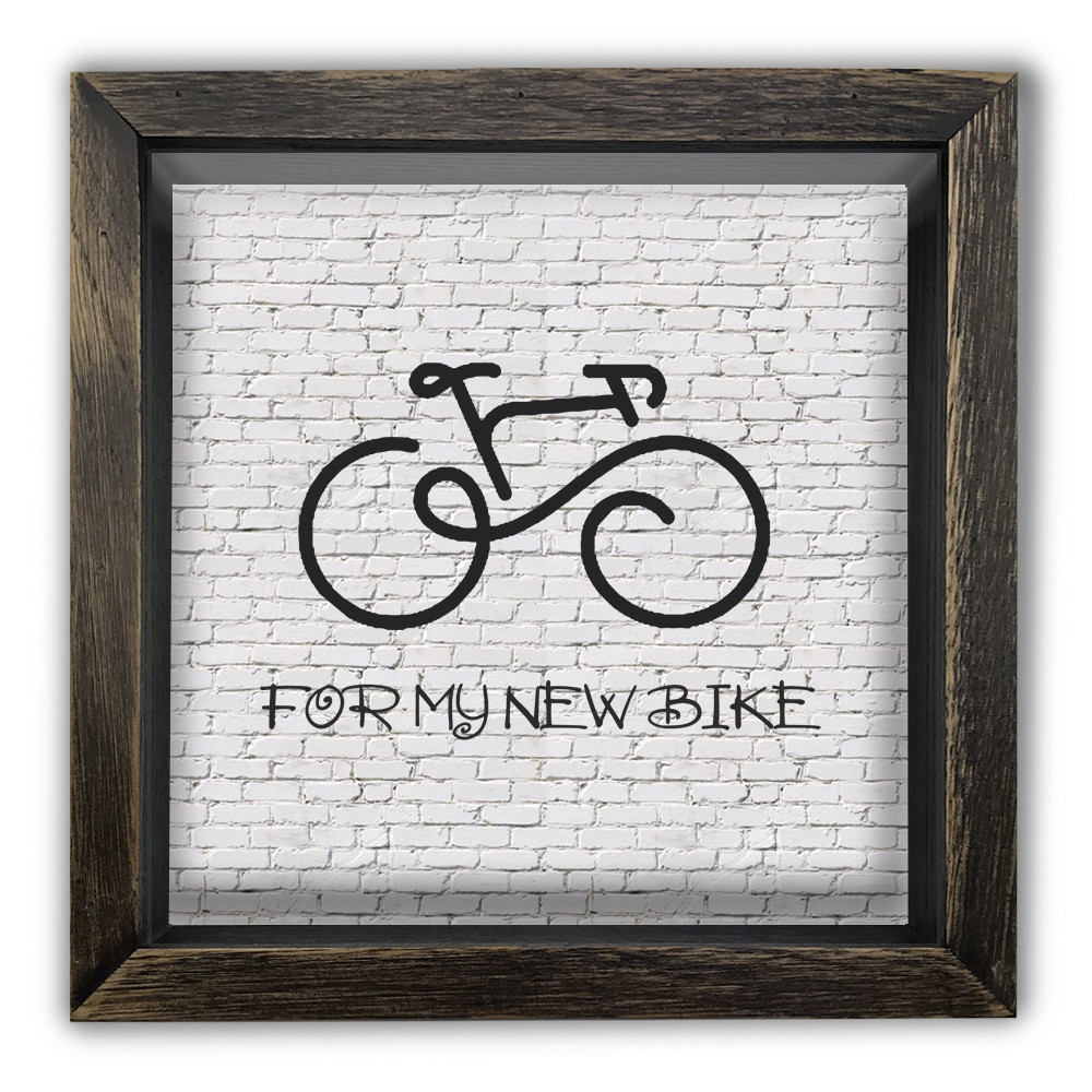 Дерев'яна копілка (скарбничка) 20х20 см For a bike хркп0008ква, фото 1