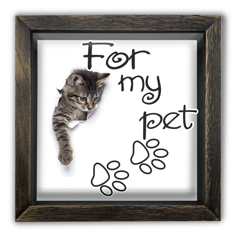 Дерев'яна копілка (скарбничка) 20х20 см For my pet хркп0010ква, фото 1