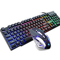 Игровая клавиатура и мышь с подсветкой Gaming PETRA MK1 геймерский комплект