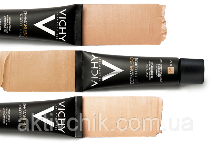 Матуючий тональний крем Vichy Dermablend 3D Correction 25 тон, цена 870 ...